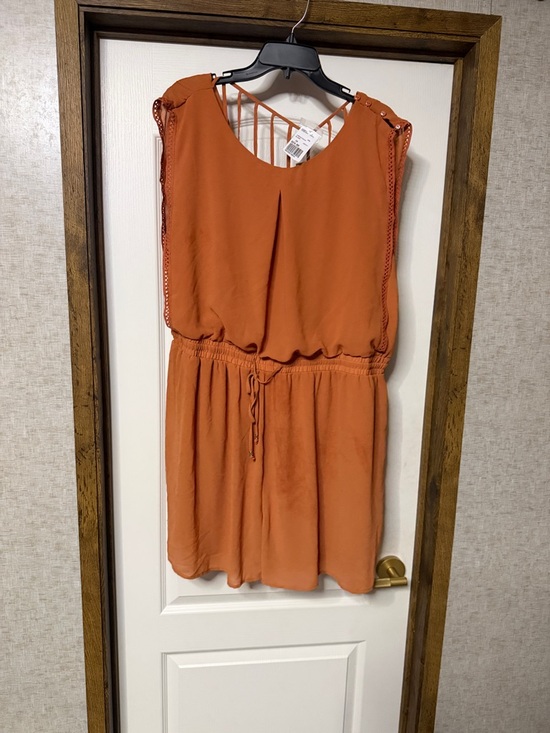 Forever 21 Pants - Forever 21 Rust Orange Sleeveless Romper Shorts